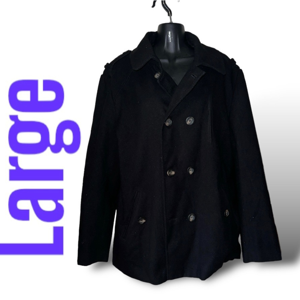 Splash Pea coat - large - black